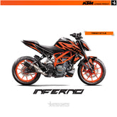 STICKER KIT KTM DUKE 125/250/390 2017+ R INFERNO