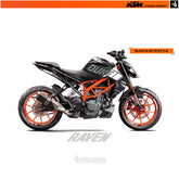 STICKER KIT KTM DUKE 125/250/390 2017+ R THE RAVEN