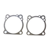 Base Gasket Kit, Rubber Coated Steel, Type B, Big Bore 3 3/4" (th. 0.020")-0