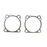 Base Gasket Kit, Rubber Coated Steel, Type B, Big Bore 3 3/4" (th. 0.015")-0