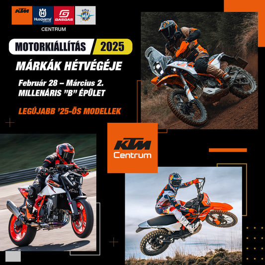 MOTORKIÁLLÍTÁS 2025 - KTM Centrum, mint a legnagyobb kiállító