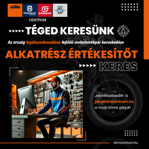 ÁLLÁSHIRDETÉS - ALKATRÉSZ ÉRTÉKESÍTŐ