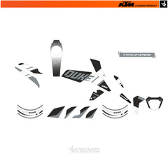 STICKER KIT KTM DUKE 125/250/390 2017+ R THE RAVEN