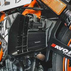 RADIATOR GUARD BLACK DUKE 250/390 2017+ 