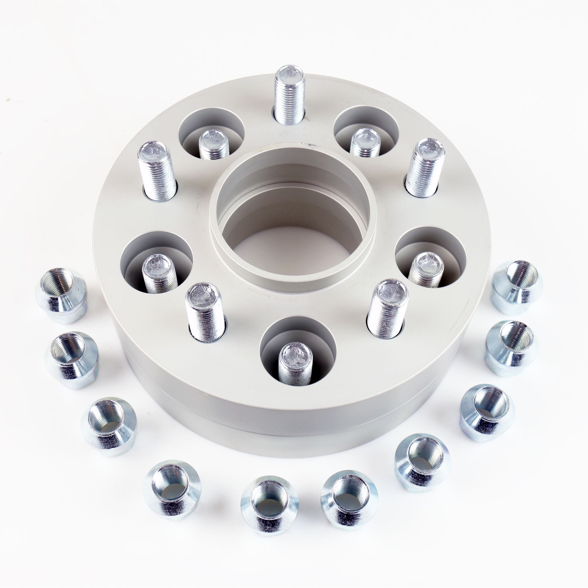 Wheel Spacers with Double Bolts with Pre-Installed Stud Bolts & Nuts 5x120x72.5 th. 25 mm-0
