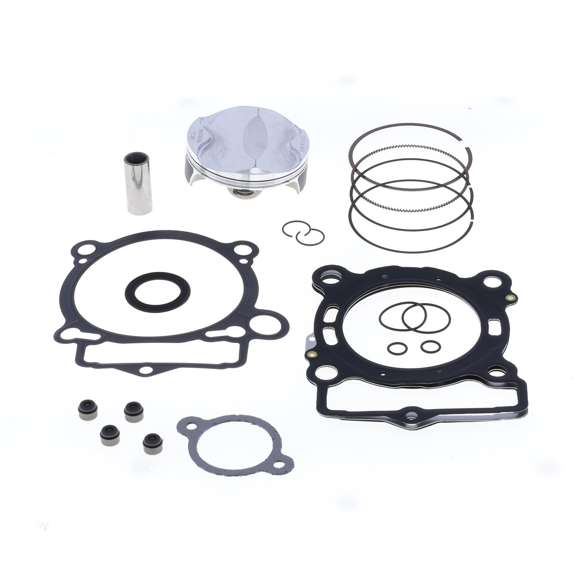 Top End Piston Kit: Forged 4-Stroke Piston Ø 77,96 mm + Top End Gasket Kit-0