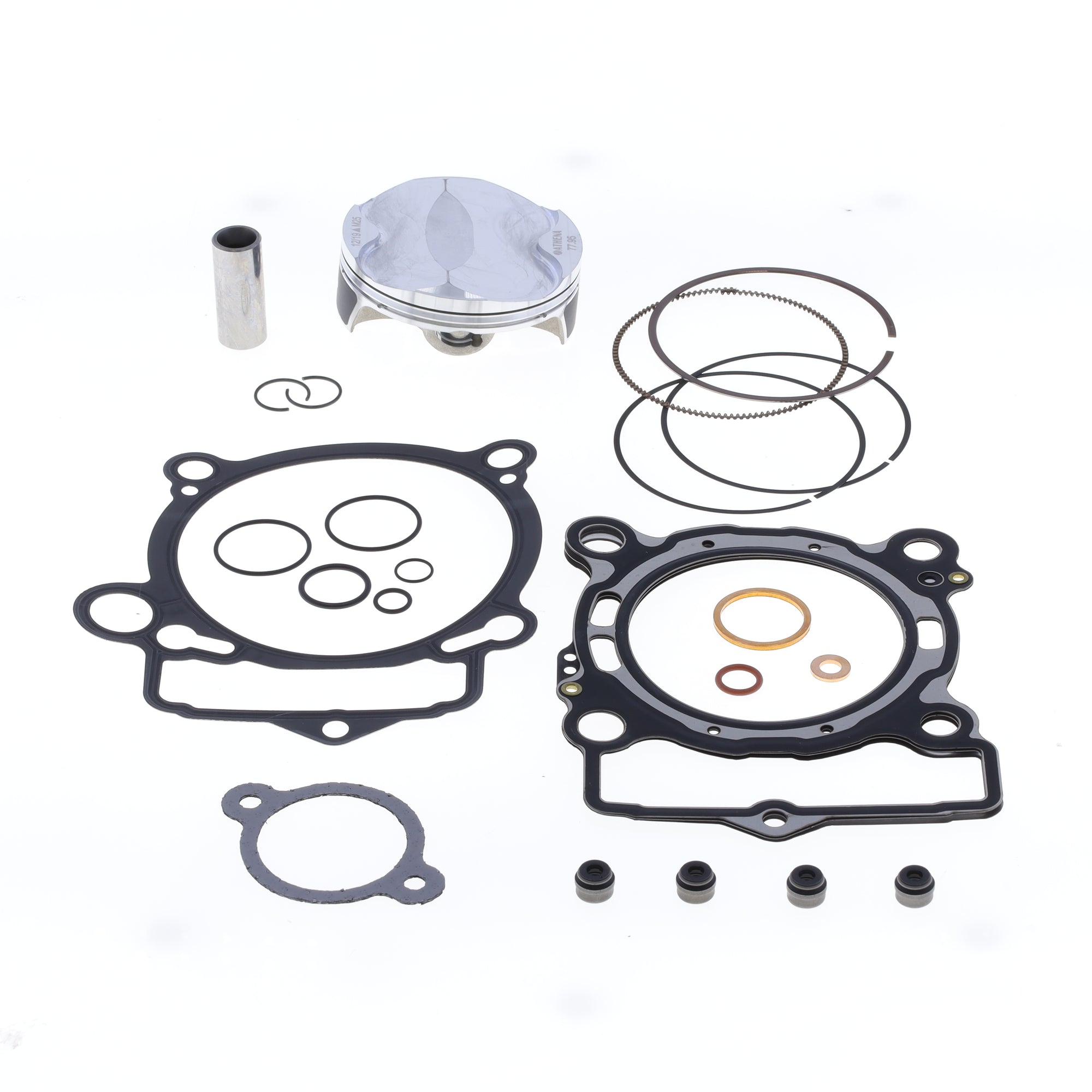 Top End Piston Kit: Forged 4-Stroke Piston Ø 77,96 mm + Top End Gasket Kit-0