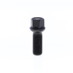 Ball Seat Lug Bolt for wheel spacers M14x1.50x60 SW17 with Black Galvanisation-0