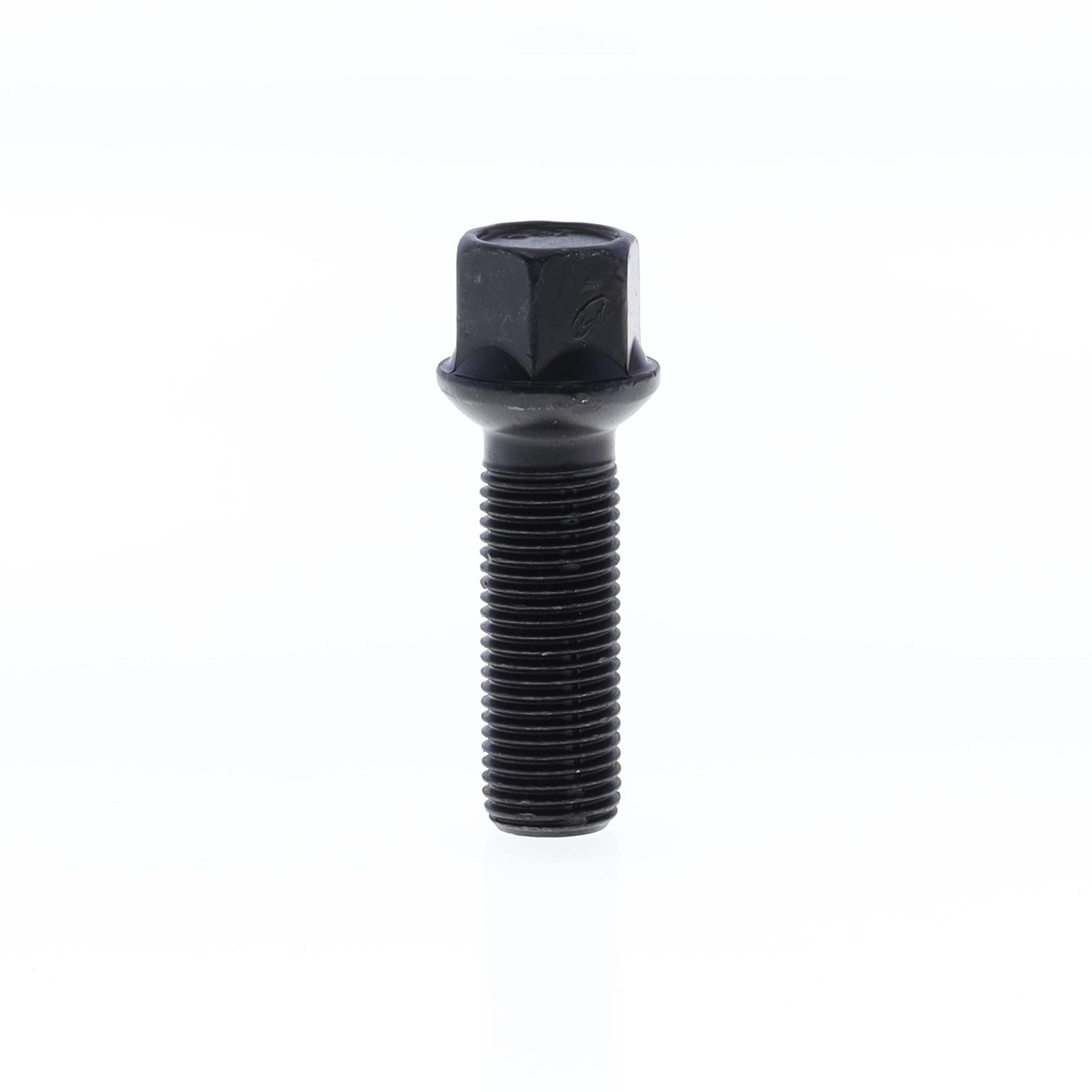 Ball Seat Lug Bolt for wheel spacers M14x1.50x40 SW17 with Black Galvanisation-0