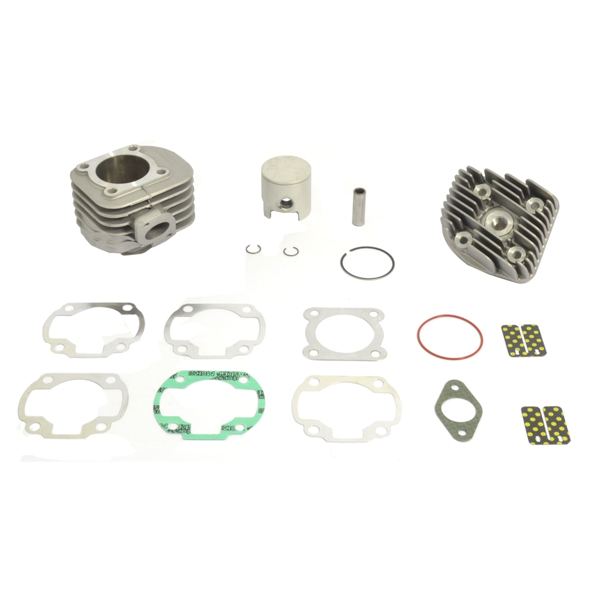 Big Bore Cylinder Kit With Head Ø 47,6 mm, 70 cc, Pin Ø 12 mm, Flat Head Piston-0