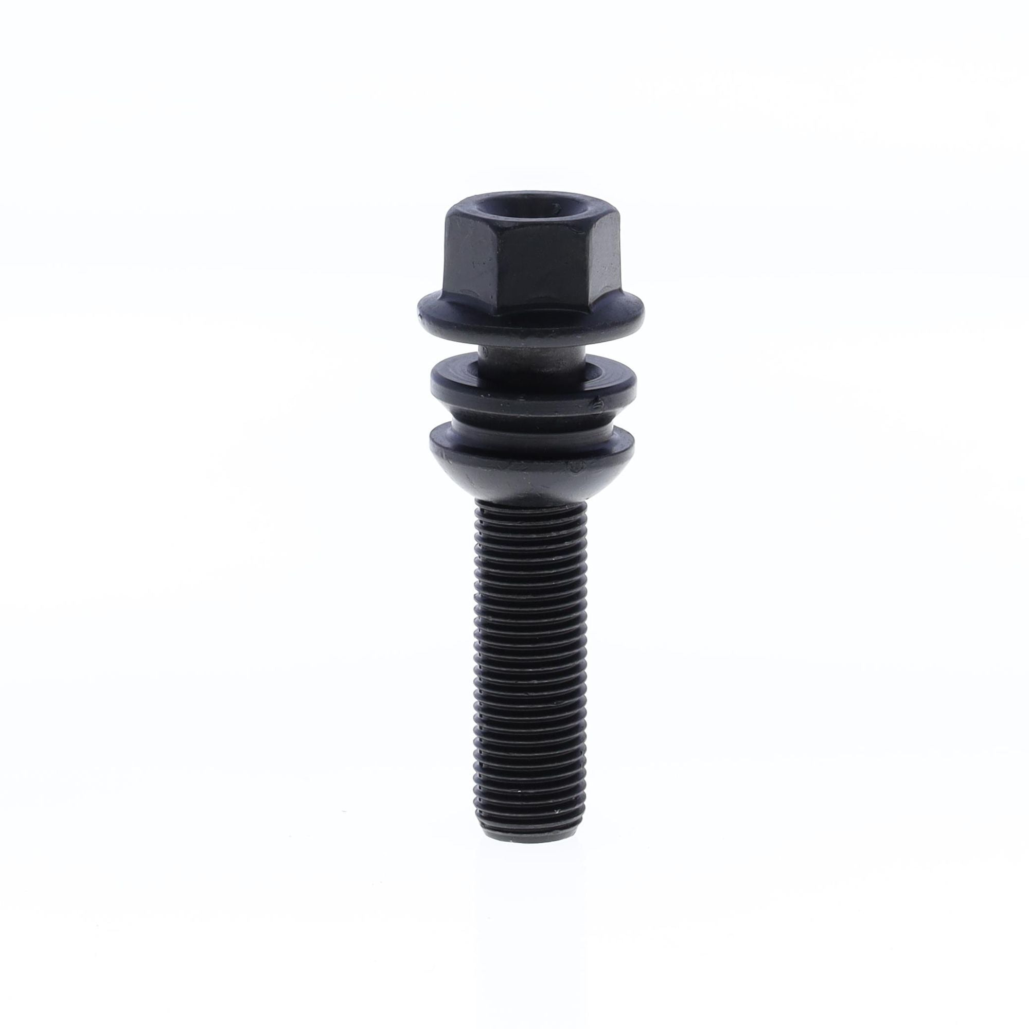 Ball Seat Lug Bolt for wheel spacers M14x1.50x48 SW19-PORSCHE OE with Black Galvanisation-0
