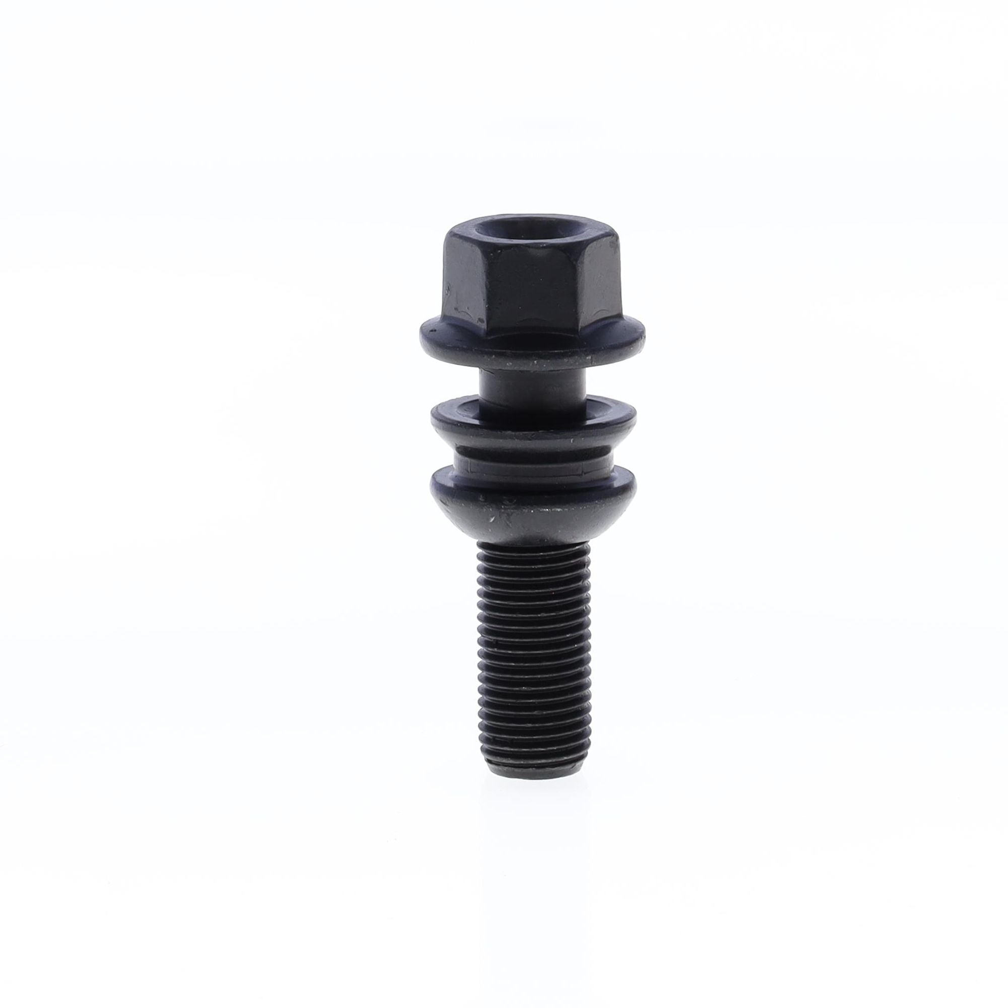 Ball Seat Lug Bolt for wheel spacers M14x1.50x37 SW19-PORSCHE OE with Black Galvanisation-0