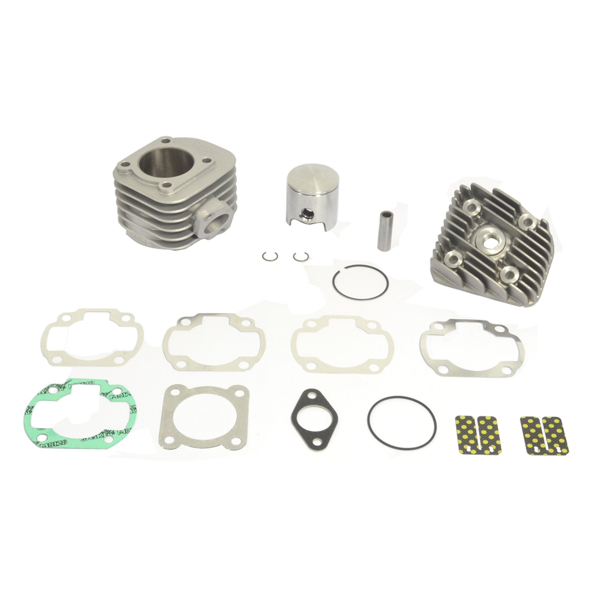 Big Bore Cylinder Kit With Head Ø 47,6 mm, 70 cc, Pin Ø 10 mm, Domed Head Piston-0