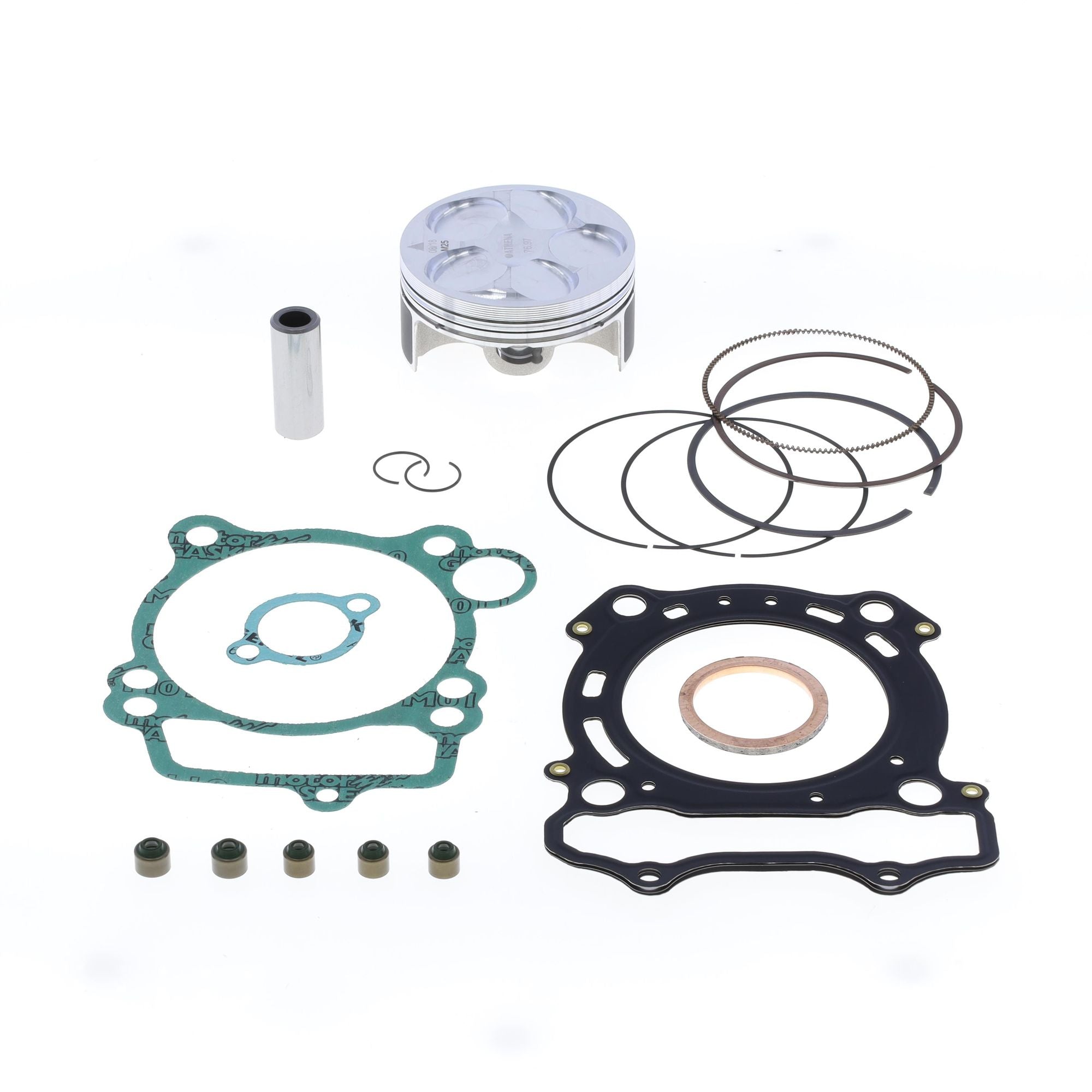 Top End Piston Kit: Forged 4-Stroke Piston Ø 76,96 mm + Top End Gasket Kit-0