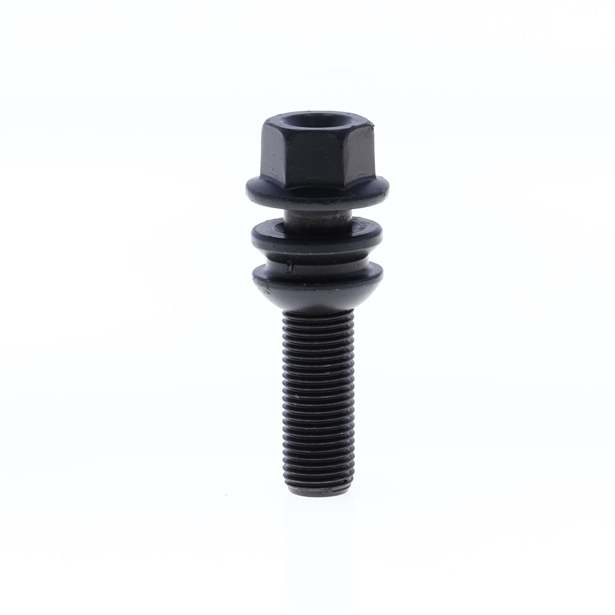 Ball Seat Lug Bolt for wheel spacers  M14x1.50x42 SW19-PORSCHE OE with Black Galvanisation-0