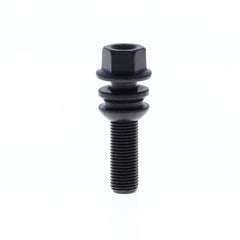 Ball Seat Lug Bolt for wheel spacers  M14x1.50x42 SW19-PORSCHE OE with Black Galvanisation-0