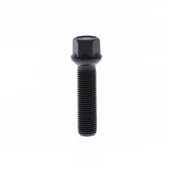 Ball Seat Lug Bolt for wheel spacers M14x1.50x50 SW17 with Black Galvanisation-0